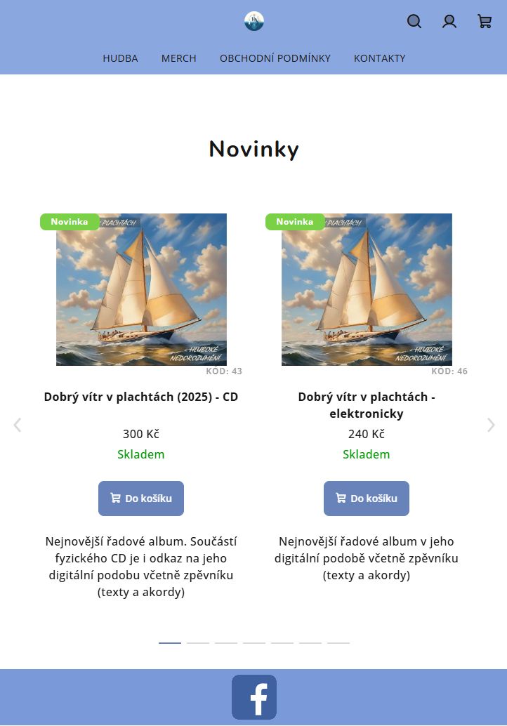 Nové album Dobrý vítr v plachtách na novém HN shopu!